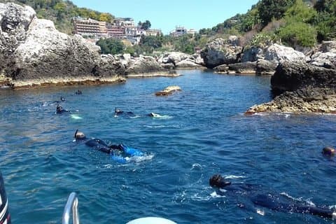 Relaxing snorkeling tour at the Isola Bella Marine Park Taormina