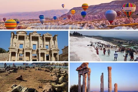 6 dagers Tyrkia-tur Kappadokia, Pamukkale, Efesos, Gallipoli Troy