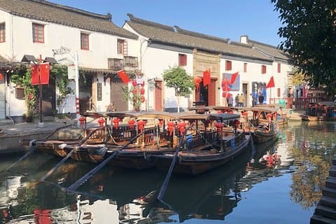 Trasferimento privato di andata e ritorno per Zhujiajiao Water Town dal porto di crociera di Shanghai