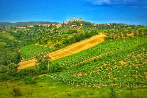 Chianti til San Gimignano cykeltur