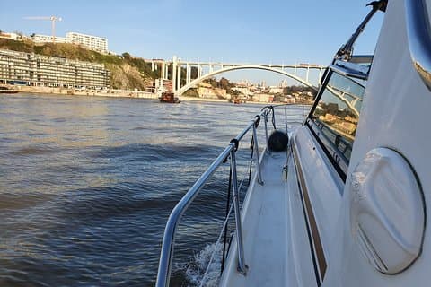 One-day private yacht cruise to Curva da Lomba from Porto