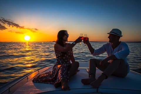 Visite au coucher du soleil