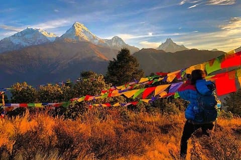4 dagars Poon hill-vandring från Pokhara