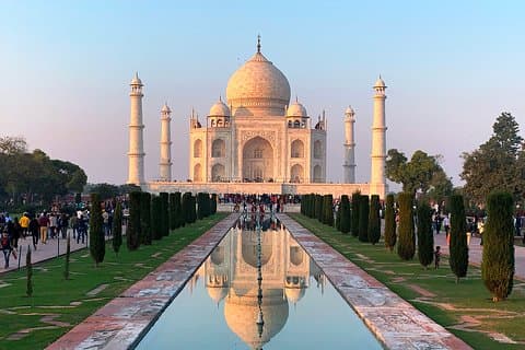 Excursion privée d'une journée à Tajmahal au départ de New Delhi en train Gatiman Express
