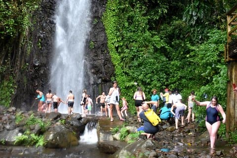Dark View falls , Wallilabou , Fort Charlotte, Kingstown from IV Tours