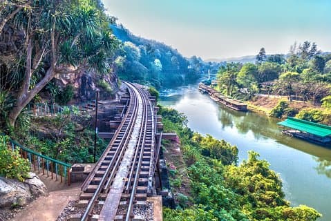Bro över floden Kwai och Thailand-Burma Railway Guidad tur