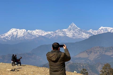 Visite du point de vue de la station 2 de Sarangkot et de Kahun Hill