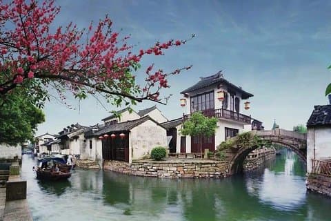 Privat rundturstransfer mellem Zhouzhuang Water Town og Suzhou City