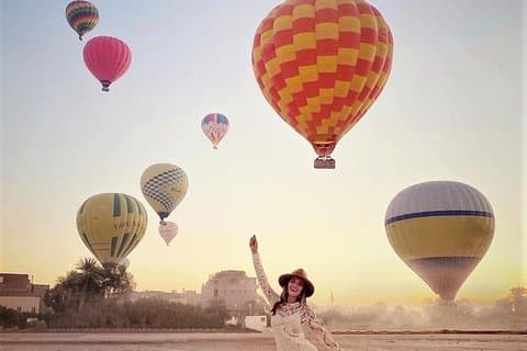 Luxor Combo Tour: Varmluftsballong + Heldags guidet tur inkludert lunsj