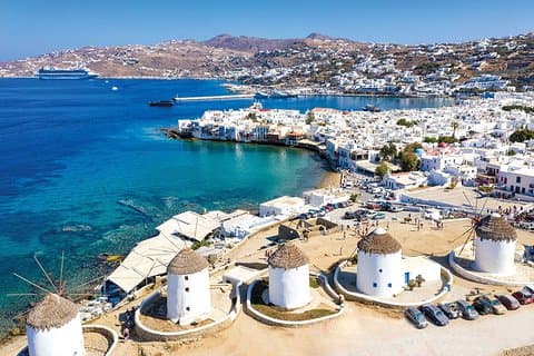 Mykonos-øens højdepunkter private tur
