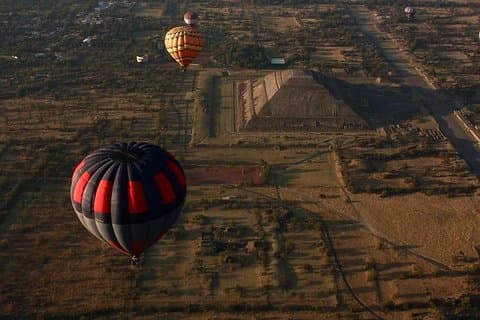 Teotihuacan Shared Hot Air Balloon Air Balloon Tour with Guide