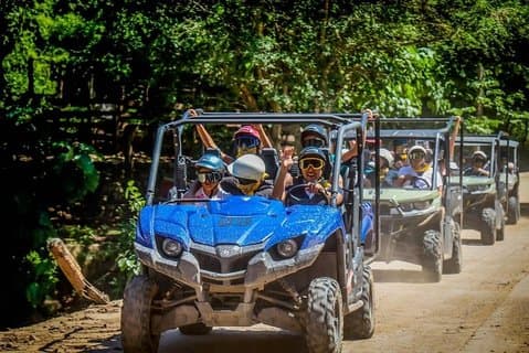 Tour de selva vikinga/RZR para 2 pasajeros en Edén y Costa Aventura