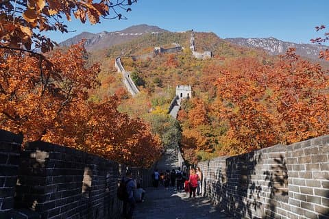 Servicio privado de traslado de ida y vuelta al aeropuerto PEK a la Gran Muralla Mutianyu