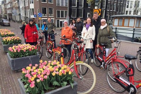 Amsterdam : 自転車レンタル&無料セルフガイド付き自転車ツアー EN/FR/DE/ES