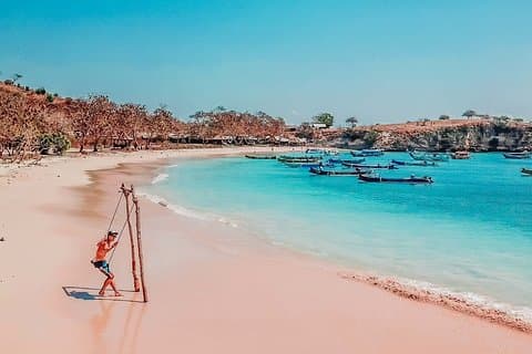Plage rose et sud-est des îles Gili Excursion en apnée