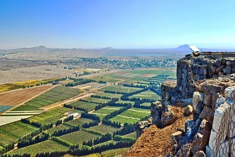 Excursion de 2 jours dans le nord d'Israël au départ de Jérusalem : les Monts du Golan, Nazareth et la mer de Galilée