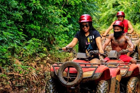 Adrenalin erfarenhet med ATV singel, Ziplines på Cenote