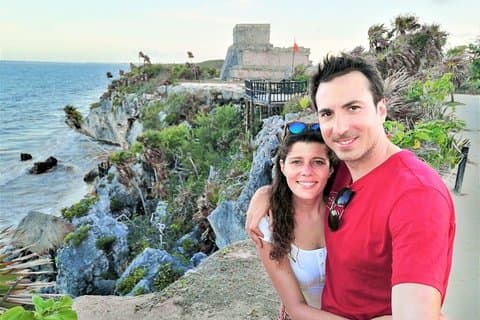 Excursão de dia inteiro 4x1 a Tulum, Coba, Cenote e Playa del Carmen com almoço