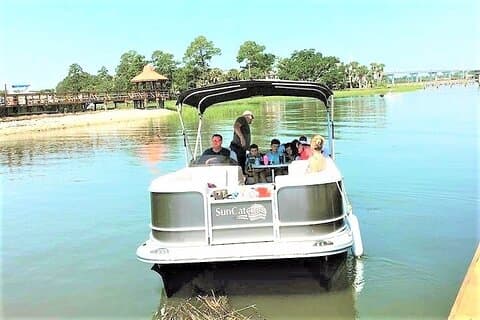6-timers privat Hilton Head Pontoon-bådudlejning