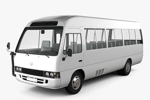 Chaufförsdriven standardbussuthyrning per timme