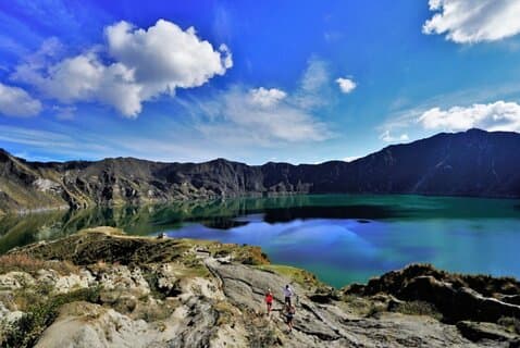 Trekking auf dem Quilotoa Crater Lake