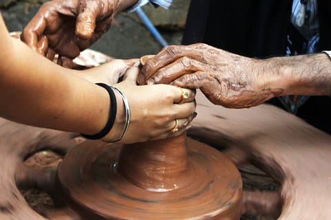 Pottery Village-cykeltur fra Pinnawala