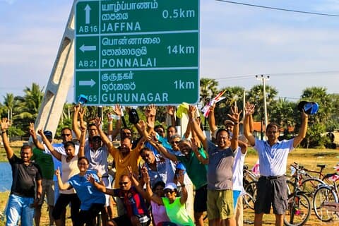 Cycling from Jaffna City