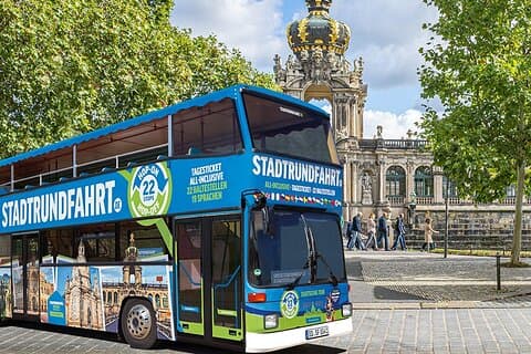 2 Tagesticket Große Stadtrundfahrt Hop on Hop off 22 Haltestellen