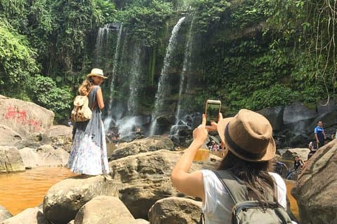 Une excursion d'une journée au parc Phnom Kulen - Cascade - Bouddha - Rivière Linga