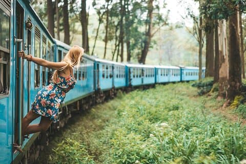 Excursão de trem Adisham saindo de Ella City