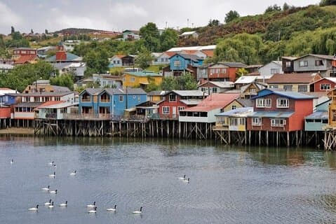 Volledige dag Castro en Dalcahue Chiloe-eiland privé