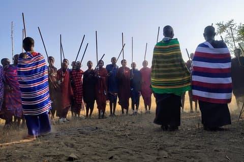 Private Ganztagestour Maasai Village und Kikuletwa Hot Spring