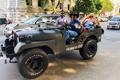 Colombo City Tour med krigsjeep fra Colombo Seaport