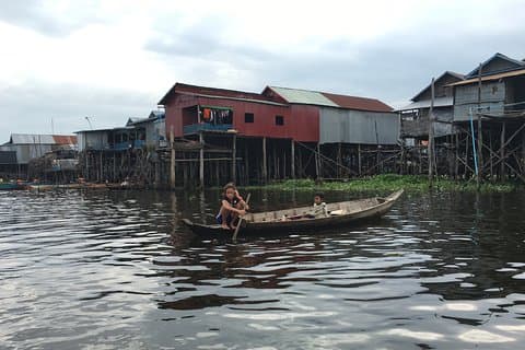 Halvdagstur till Kampong Phluks fiskegemenskap, flytande Tonle Sap-sjö