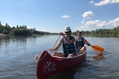 Kayaking on the Dnipro River in Kyiv Private Tour
