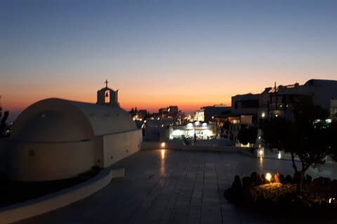 Visite nocturne de Santorin sur mesure