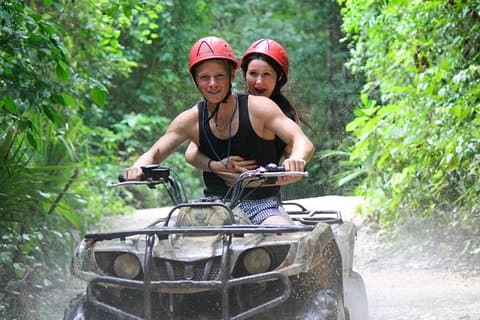 ATV, Ziplines & Cenote Tour from Playa del Carmen with LunchBal