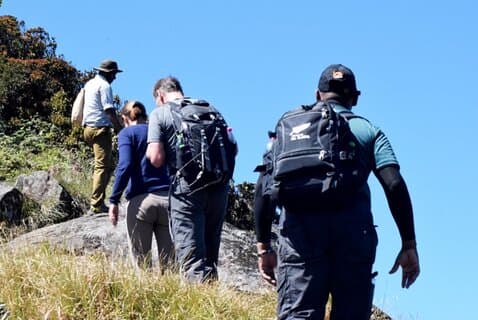 Hiking to Kirigalpoththa Mountain via Horton Plains