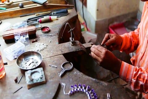 Edelstenen en sieraden workshop uit Galle
