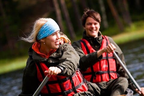 Passeio de canoa em Rovaniemi