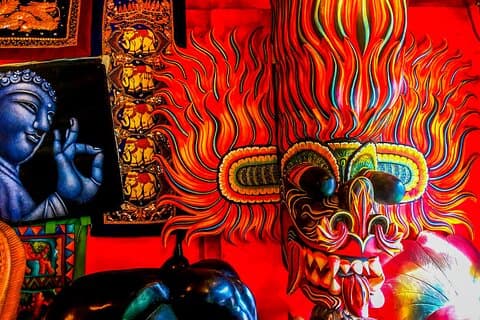 Mask Making Workshop fra Galle