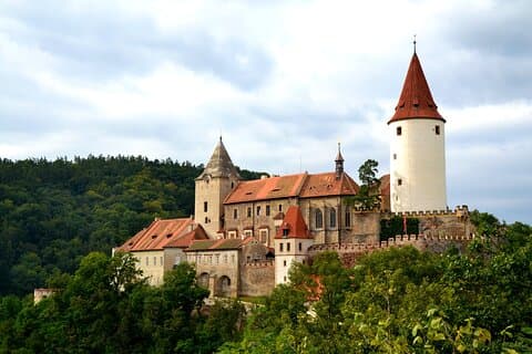 Privat Krivoklat slottstur från Prag med Bohemia Glass Factory och lunch
