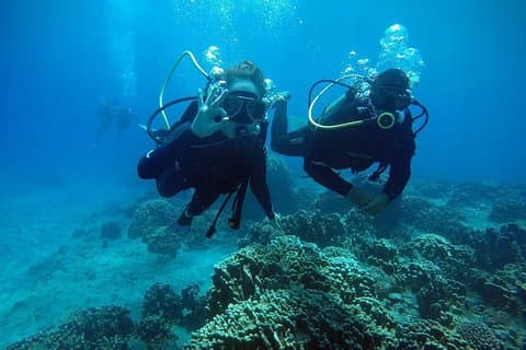 Baptism Diving in Easter Island