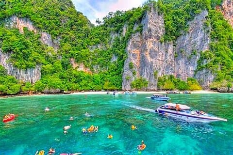 Explore Phi Phi, Maya Bay & Khai Island with Lunch from Phuket