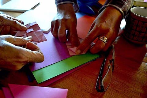 African Origami & Origami Earrings class