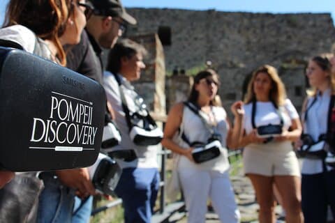 Visite guidée privée et casques VR dans l'ancienne Pompéi