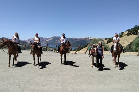 Excursão a cavalo de Sonoma