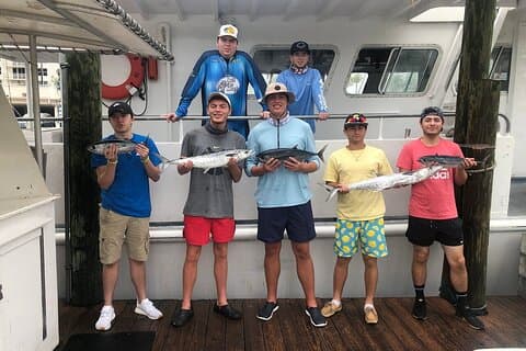 Drift fisketur utanför kusten i Fort Lauderdale