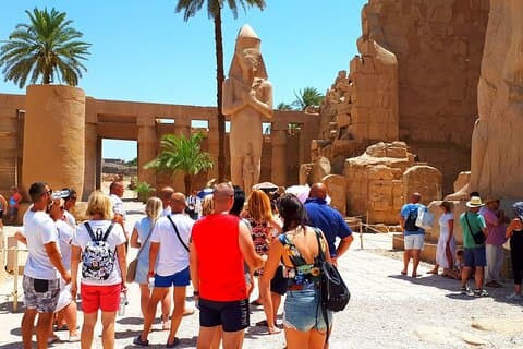 Dagstur for å se de beste høydepunktene i det gamle Luxor med lunsj og guide