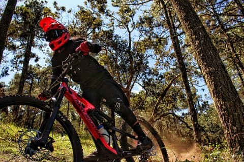 Trilhas de mountain bike la Cumbre Ixtepeji